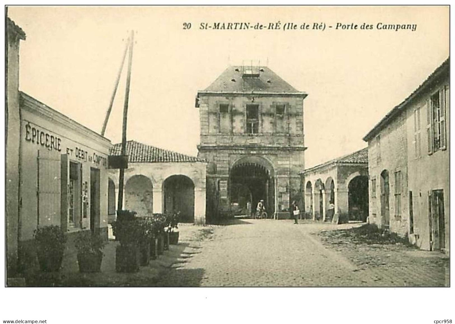 17.SAINT-MARTIN-DE-RE.n°125.PORTE DES CAMPANY.EPICERIE ET DEBIT SUR COMPTOIR - Saint-Martin-de-Ré