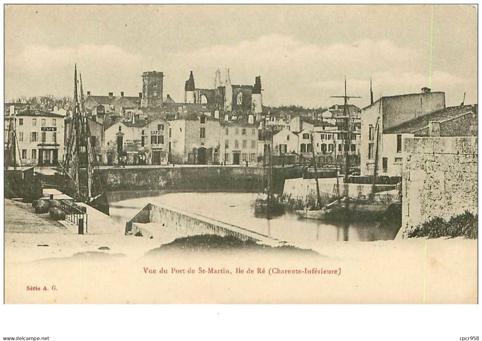 17.SAINT MARTIN DE RE.n°9789.VUE DU PORT DE ST MARTIN - Saint-Martin-de-Ré