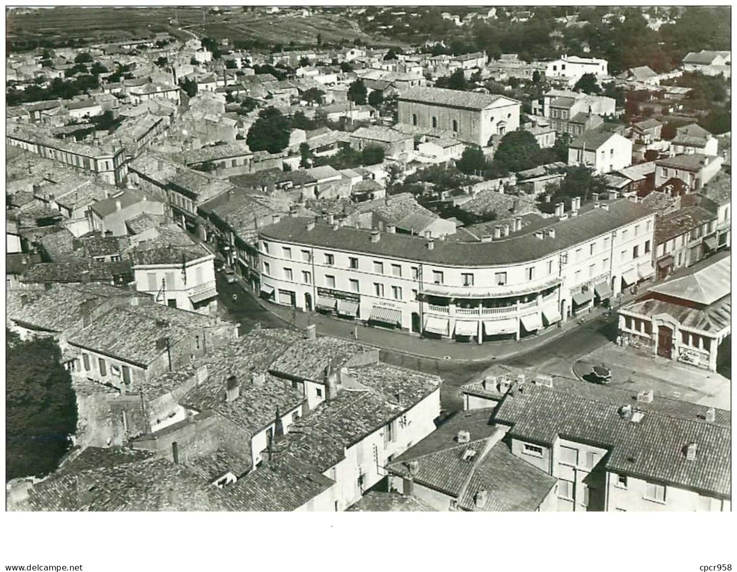 17.LA TREMBLADE.n°13913.VUE GENERALE.EN AVION AU DESSUS DE......CPSM - La Tremblade