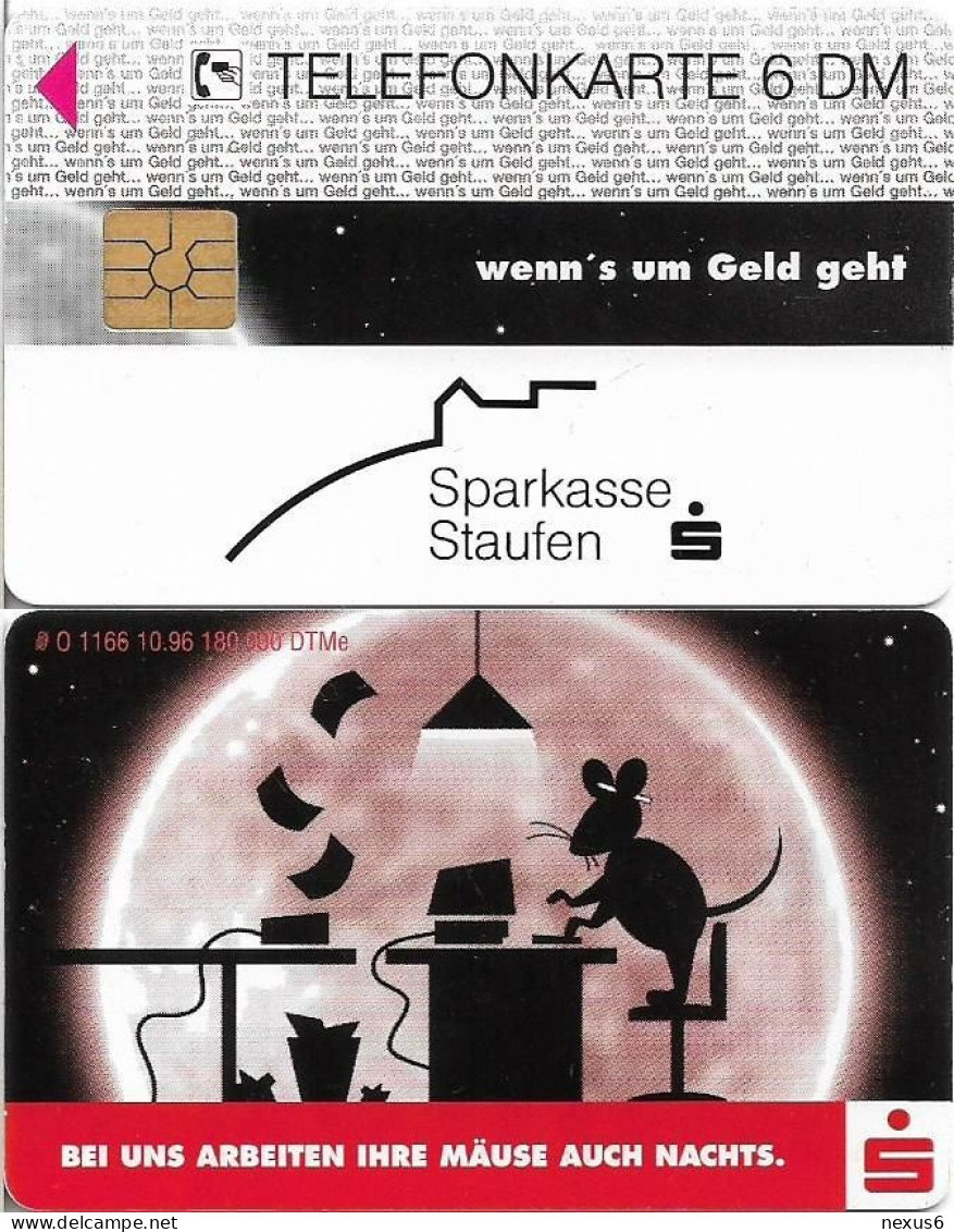 Germany - Sparkasse Mouse (Overprint Variant ''Staufen'') - O 1166 - 10.1996, 6DM, Used - O-Series: Kundenserie Vom Sammlerservice Ausgeschlossen