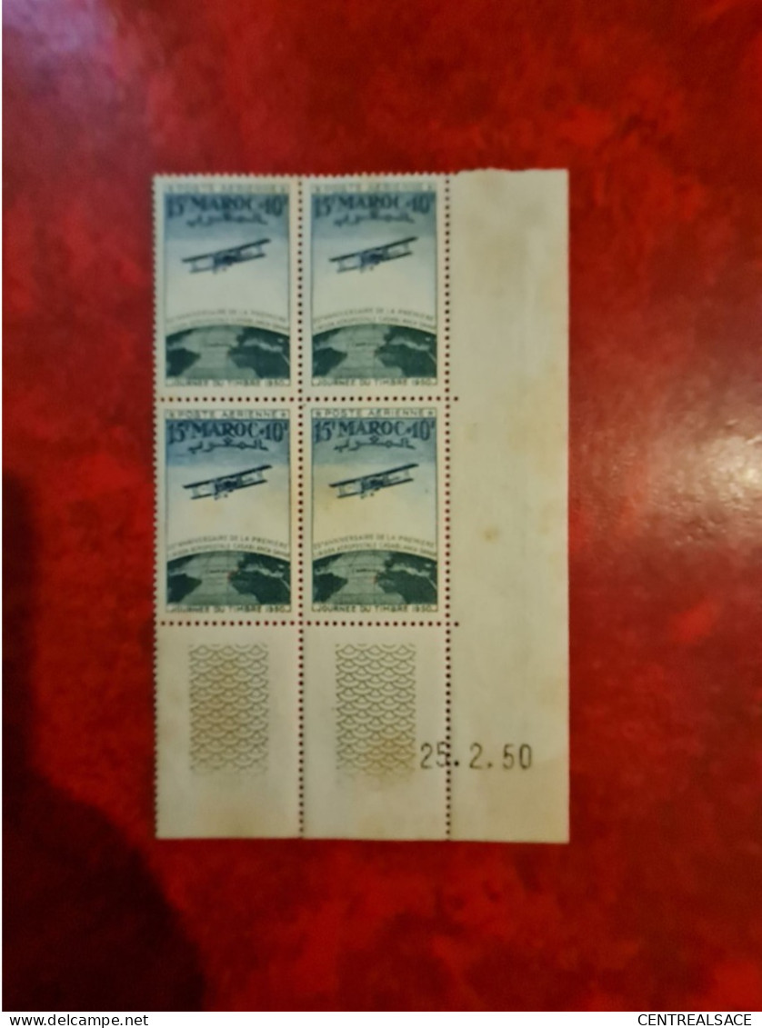 MAROC COIN DATE N° PA 74 DU 25/2/1950 - Unused Stamps