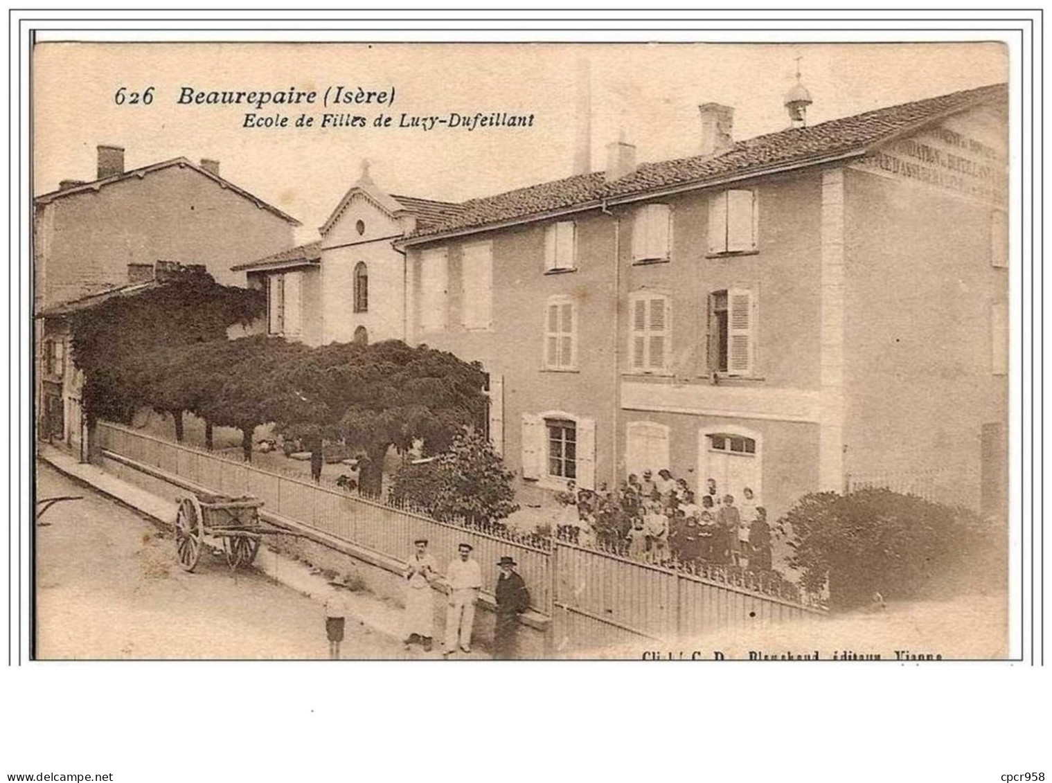 38.BEAUREPAIRE.ECOLE DE FILLES DE LUZY-DUFEILLANT. - Beaurepaire