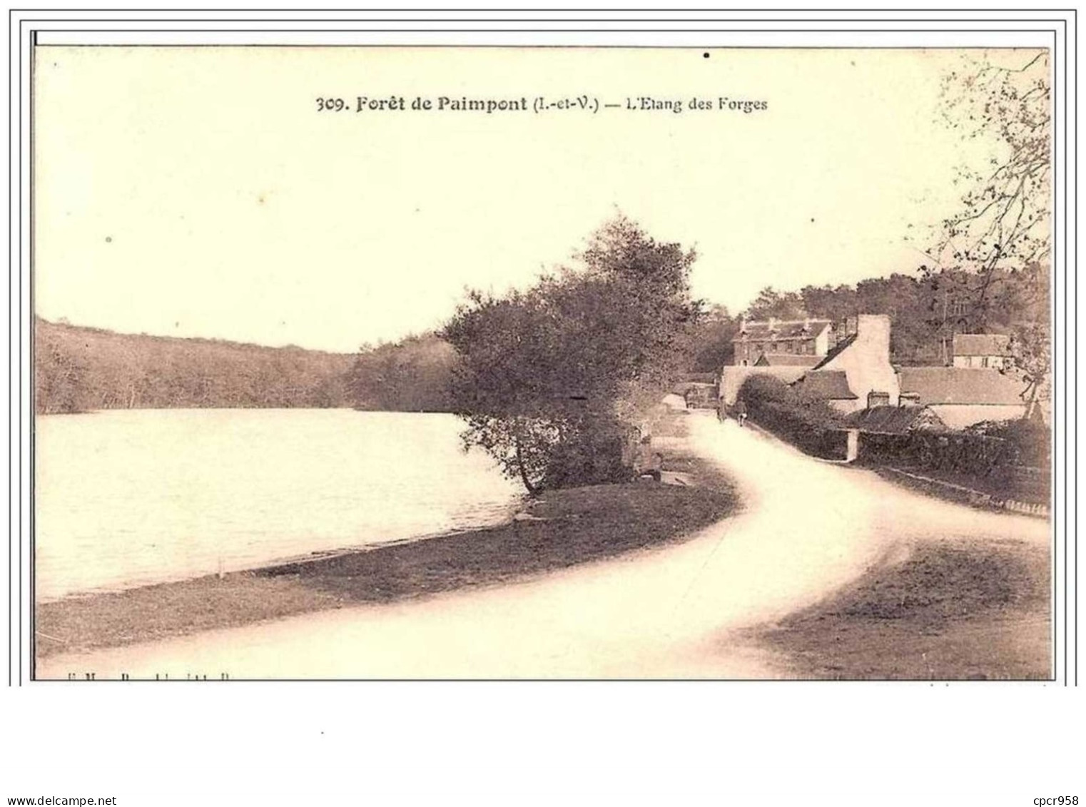 35.PAIMPONT.FORET DE PAIMPONT.L'ETANG DES FORGES. - Paimpont