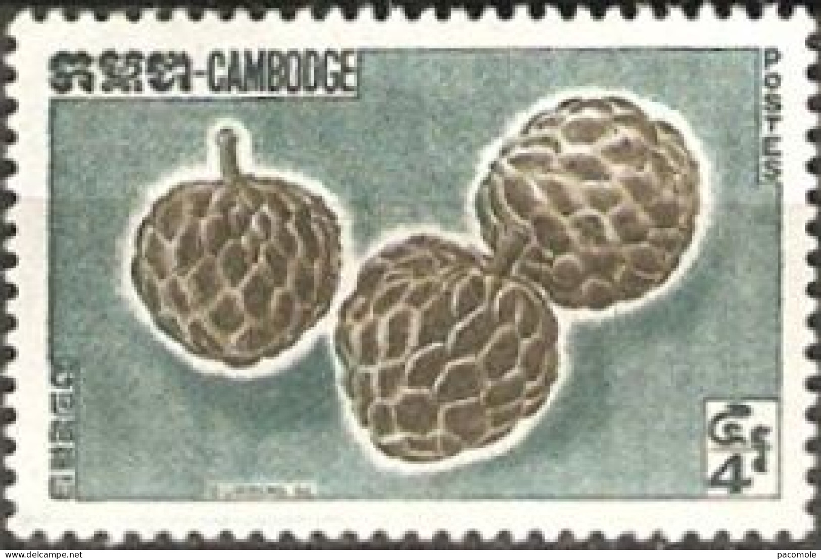 Cambodge - 1962 - Fruits - Camboya