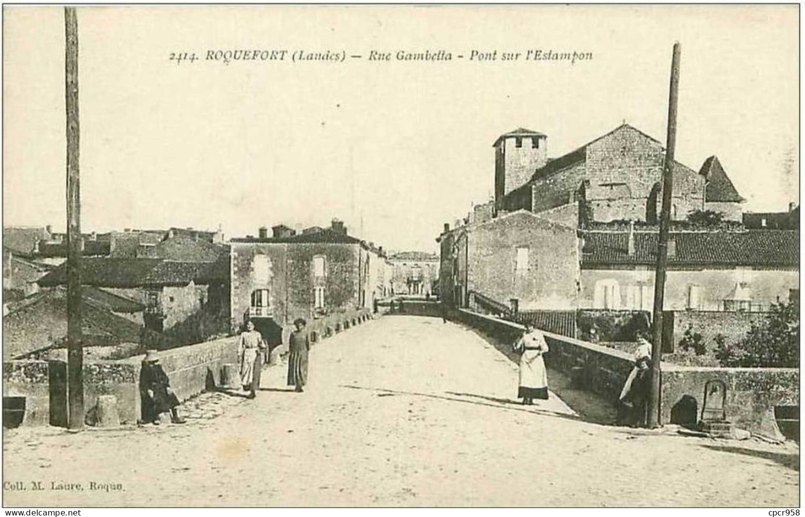 40.ROQUEFORT.RUE GAMBETTA.PONT SUR L'ESTAMPON - Roquefort