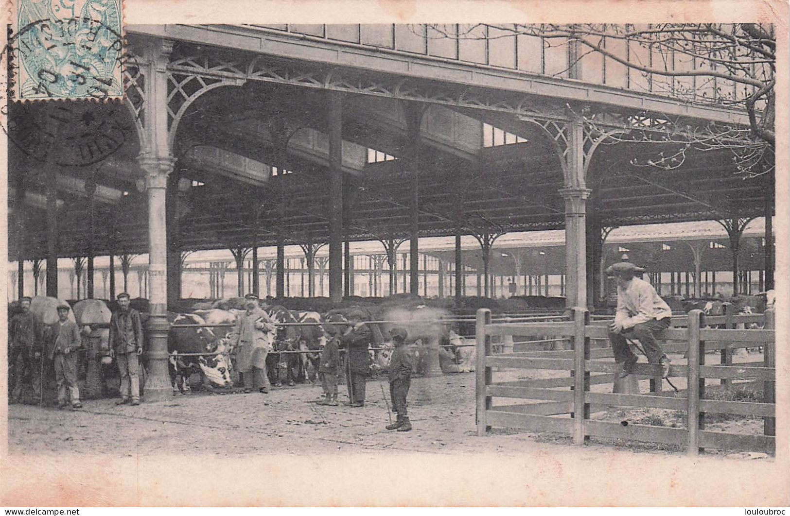 PARIS CARTE PHOTO MARCHE AUX BESTIAUX - District 19