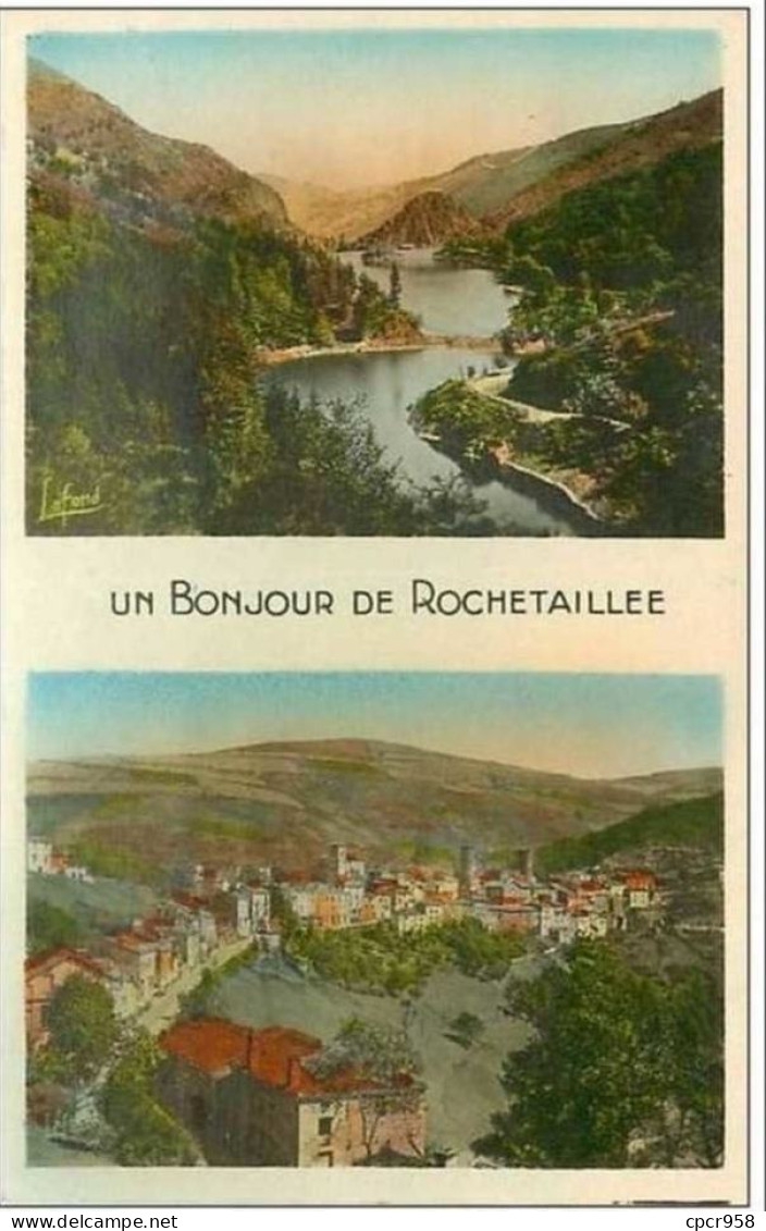 42.ROCHETAILLEE.STATION ESTIVALE.VUE GENERALE.BARRAGE DU GOUFFRE D'ENFER.ENVIRONS DE ST ETIENNE - Rochetaillee