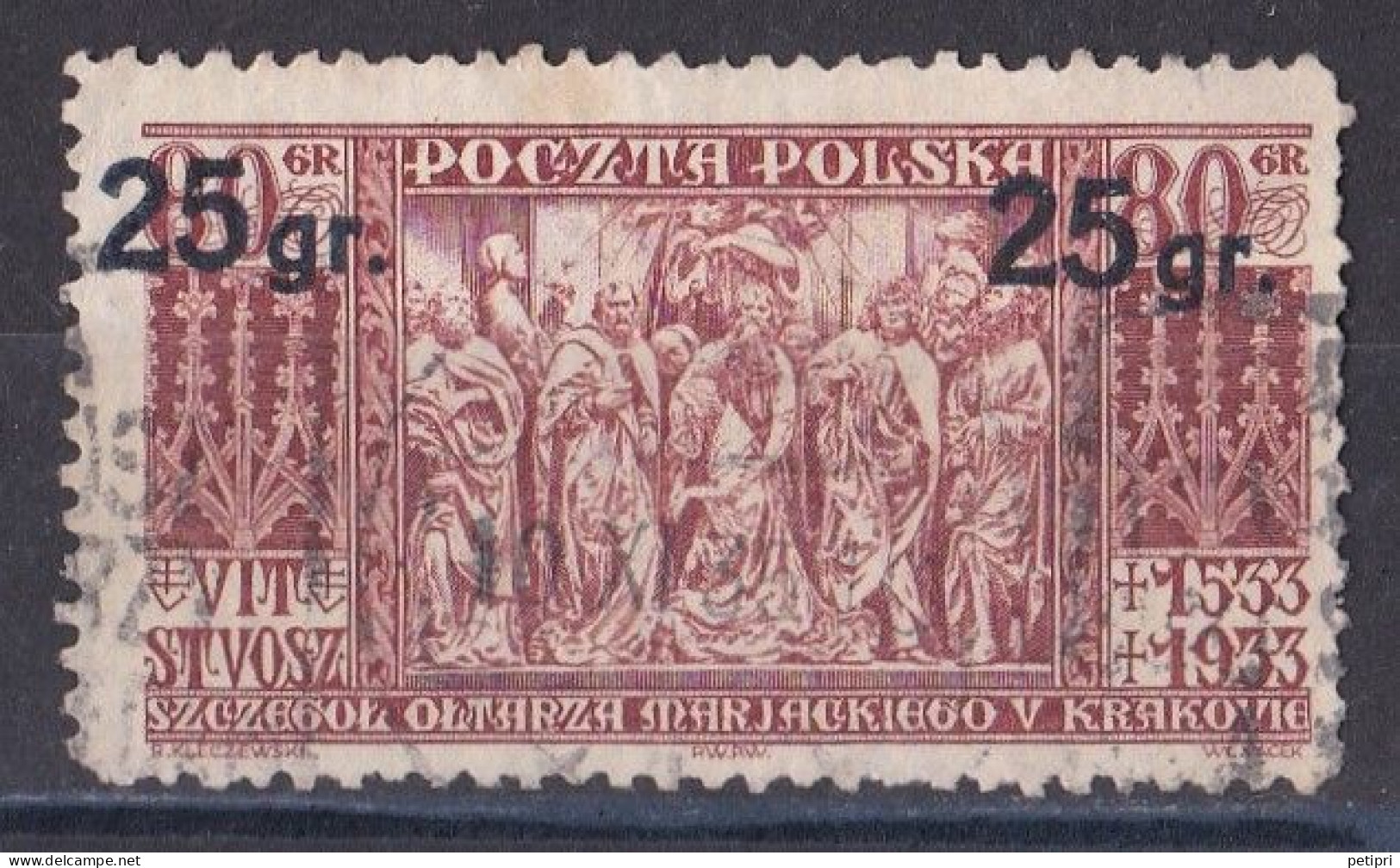 Pologne - République 1919  -  1939   Y & T N °  371  Oblitéré - Oblitérés