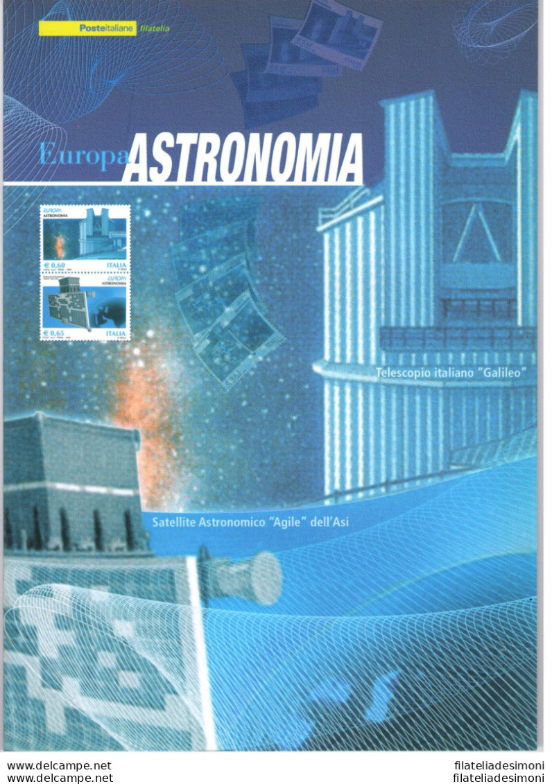 2009 Italia - Repubblica , Folder - Astronomia N° 195 MNH** - Geschenkheftchen
