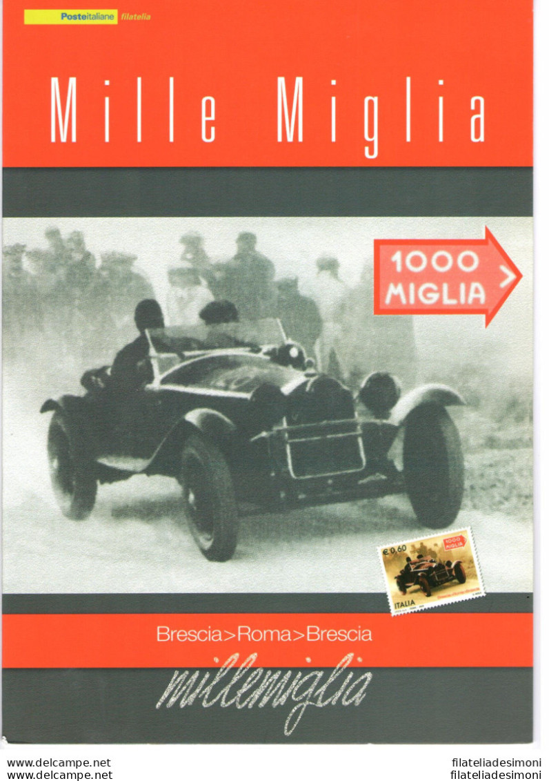 2009 Italia - Repubblica , Folder - Mille Miglia - FOLDER N° 197 MNH** - Pochettes