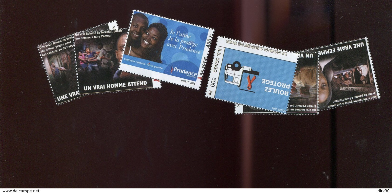 CONGO KINSHASA RDC 2225/30 MNH AIDS PREVENTION SIDA OCB 32&euro; - Nuevos