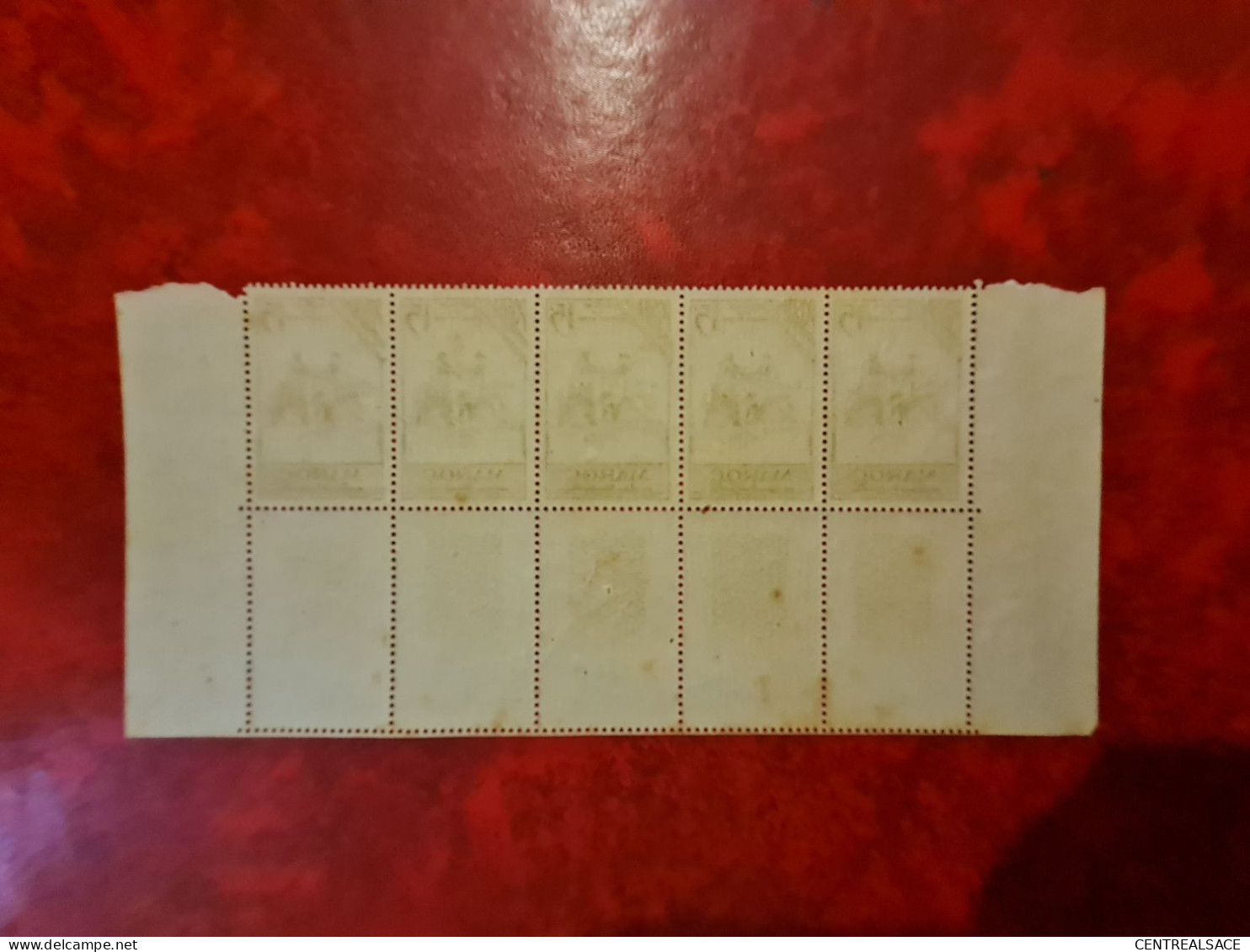 MAROC COIN DATE N° 319 DU 18/8/1958 BANDE DE 5 - Unused Stamps