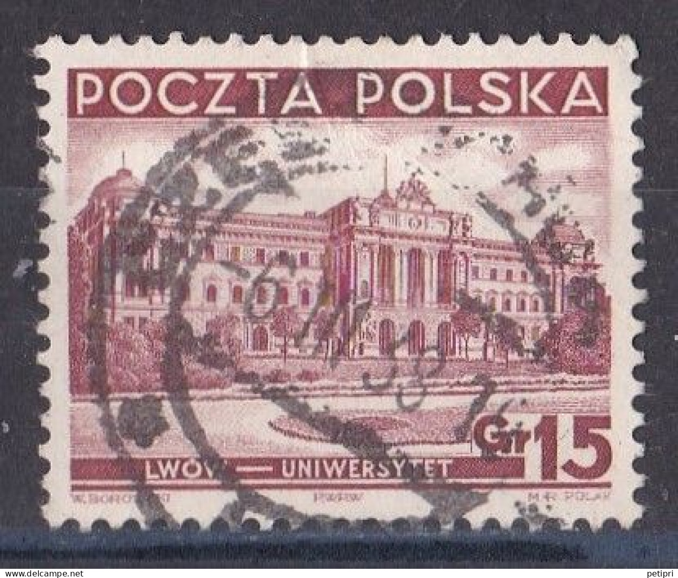 Pologne - République 1919  -  1939   Y & T N °  393  Oblitéré - Gebraucht
