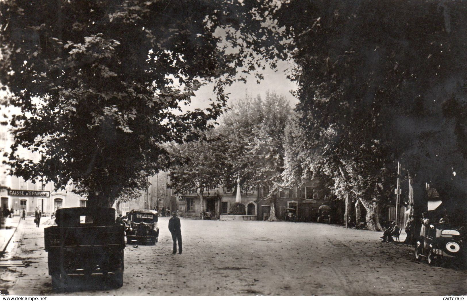 83,VAR,CUERS,1957,RARE,CAISE D'EPARGNE EN FOND A GAUCHE - Cuers