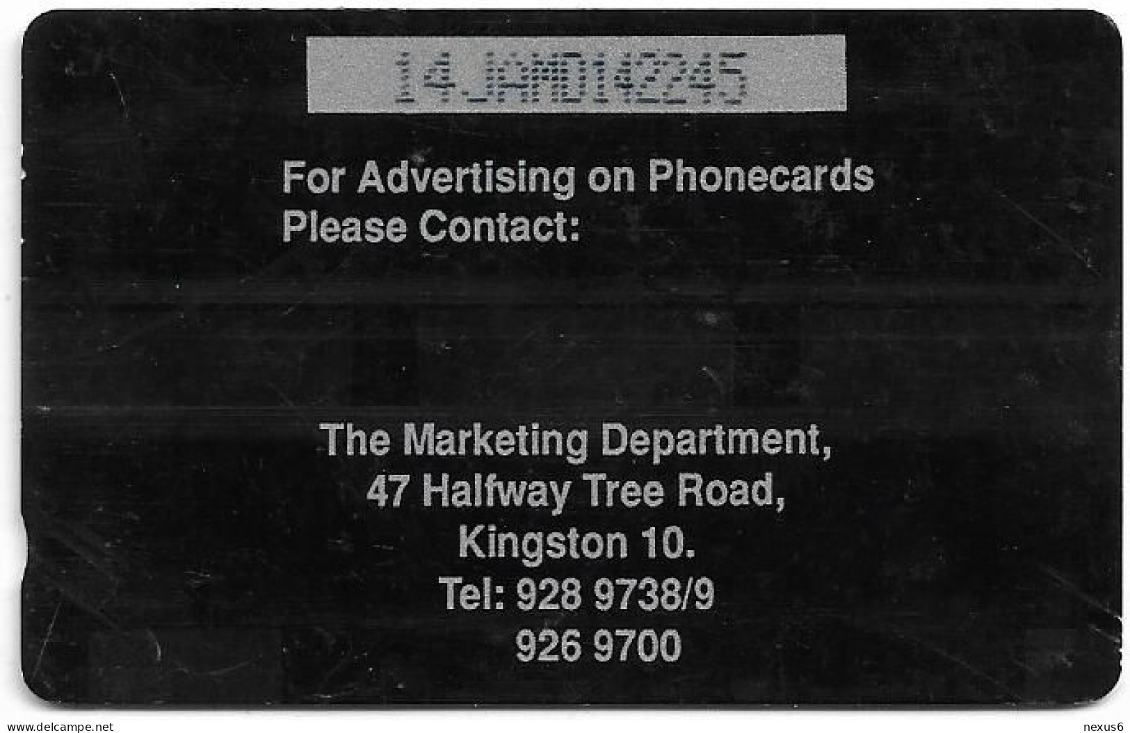 Jamaica - C&W (GPT) - Phonebox Vandalism, 14JAMD, 1993, Used - Jamaïque