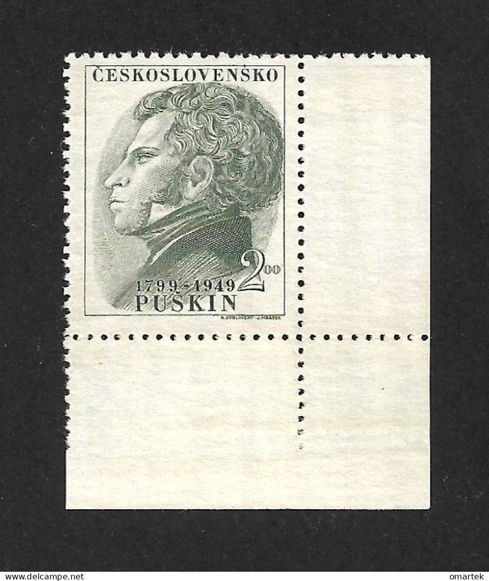 Czechoslovakia 1949 MNH ** Mi 580 Sc 388 A.S.Puskin.Tschechoslowakei - Nuovi