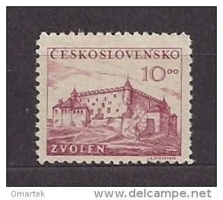 Czechoslovakia 1949 MNH ** Mi 585 Sc 393 Zvolen Castle.Tschechoslowakei - Ungebraucht