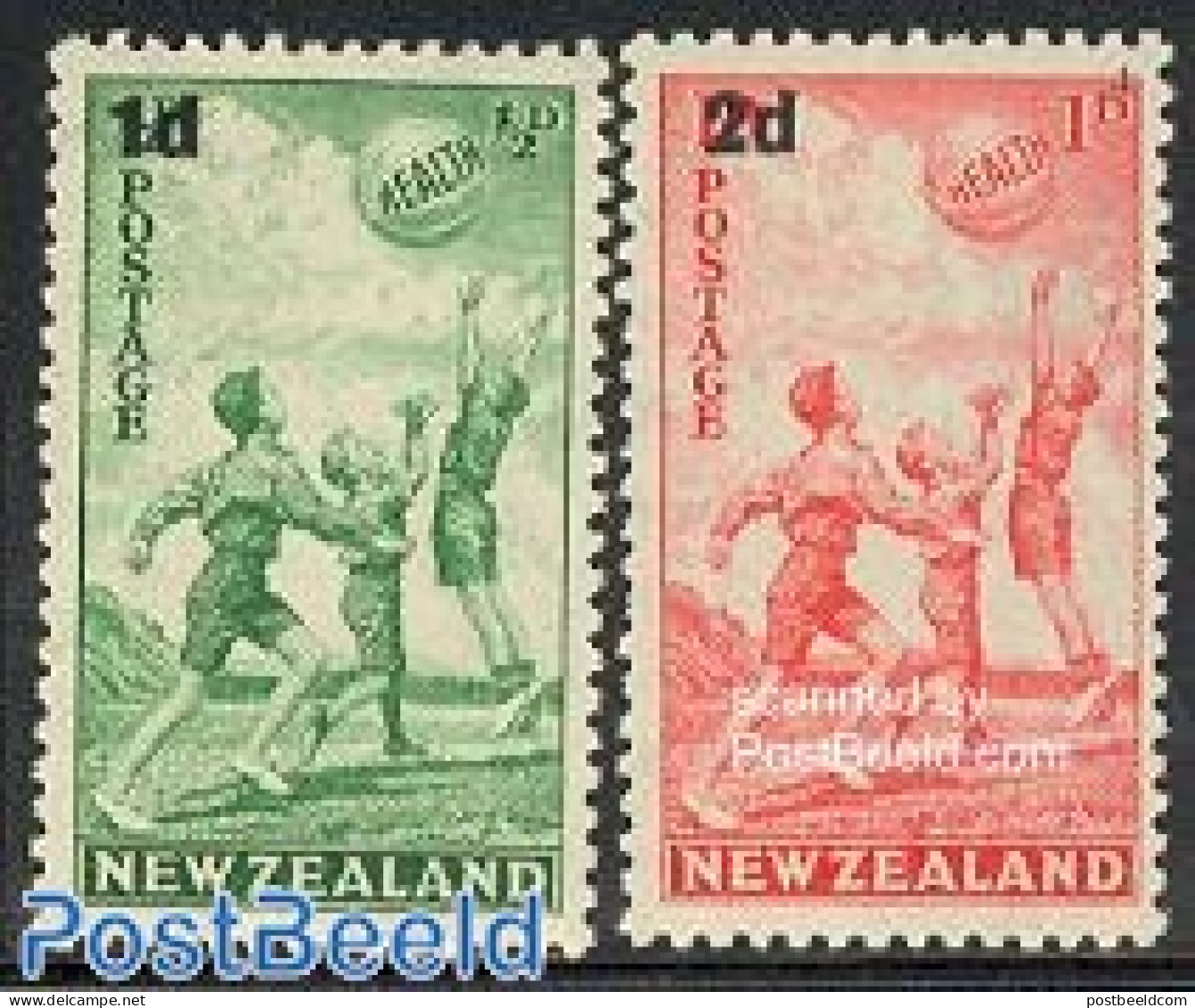 New Zealand 1939 Health 2v, Mint NH, Health - Sport - Health - Sport (other And Mixed) - Nuevos