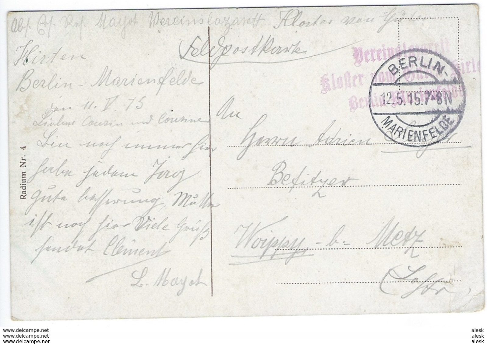 CACHET FRANCHISE MILITAIRE ALLEMANDE Guerre 1914/18 - Lot 19 cartes et Lettres - Voir Scannes