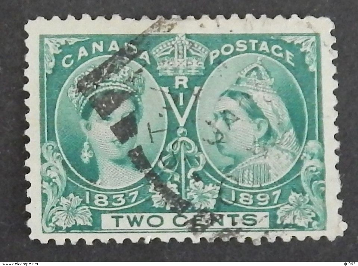 CANADA YT 40 OBLITÉRÉ "REINE VICTORIA" ANNÉE 1897 - Gebraucht