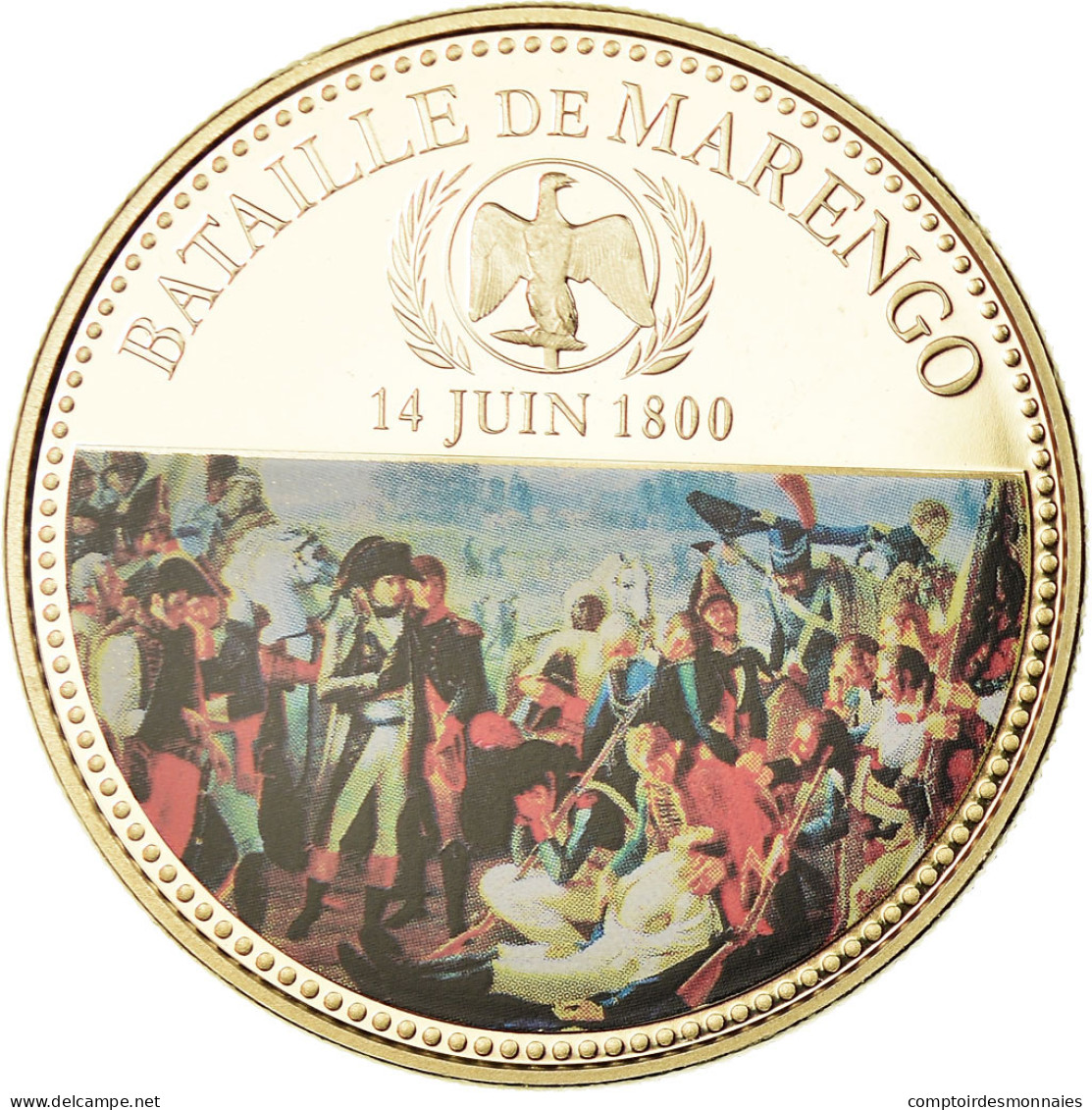France, Médaille, Napoleon Ier , Bataille De Marengo, FDC, Copper-nickel - Altri & Non Classificati