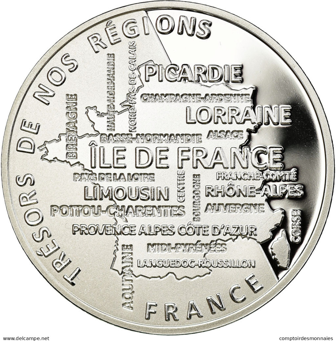 France, Médaille, Régions De France, Languedoc-Roussillon, FDC, Argent - Altri & Non Classificati