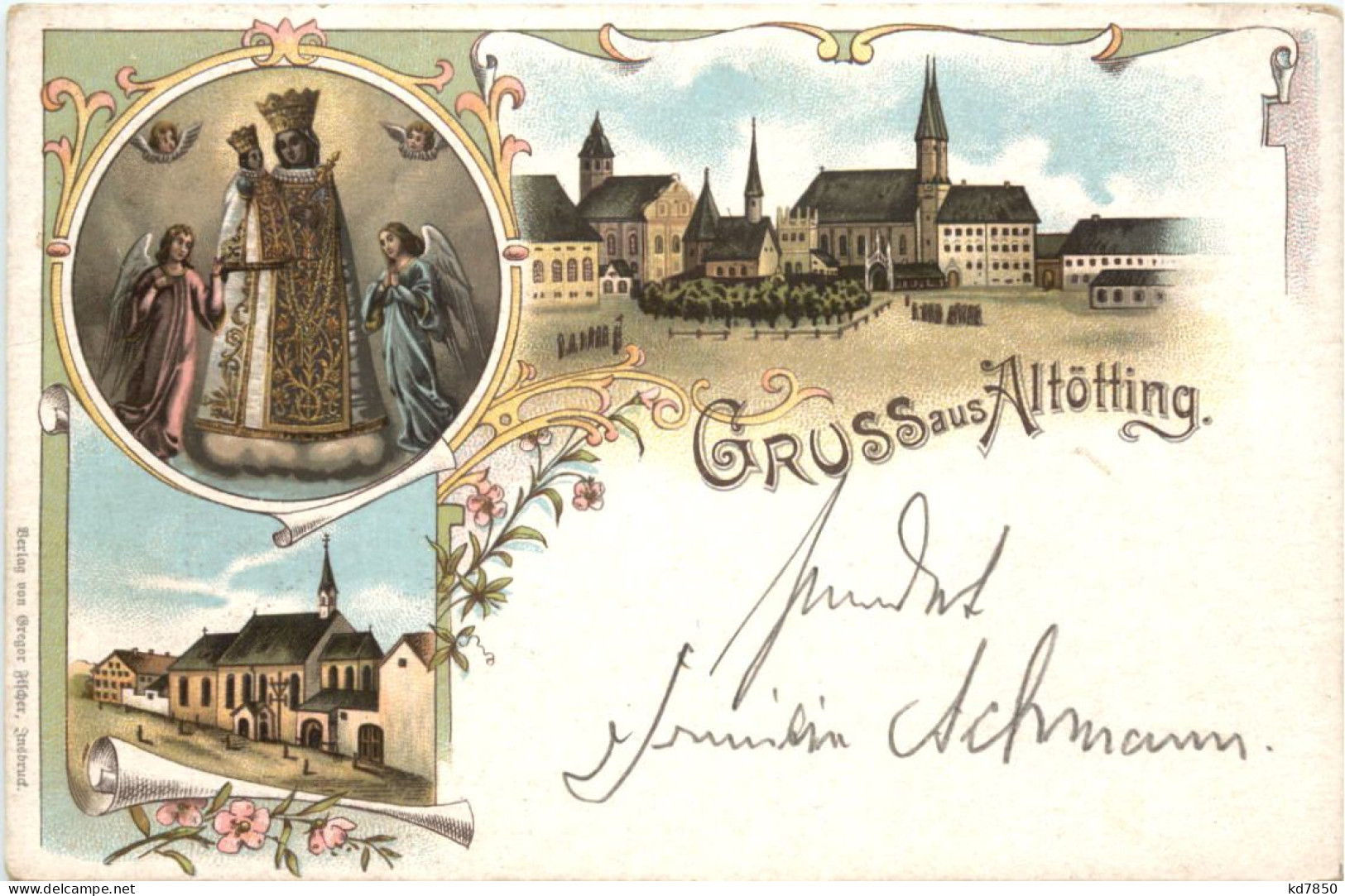 Gruss Aus Altötting - Litho - Altoetting