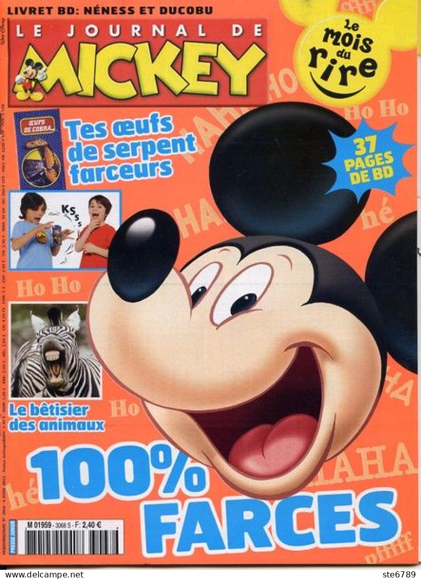 LE JOURNAL DE MICKEY N° 3068 S  TBE - Journal De Mickey