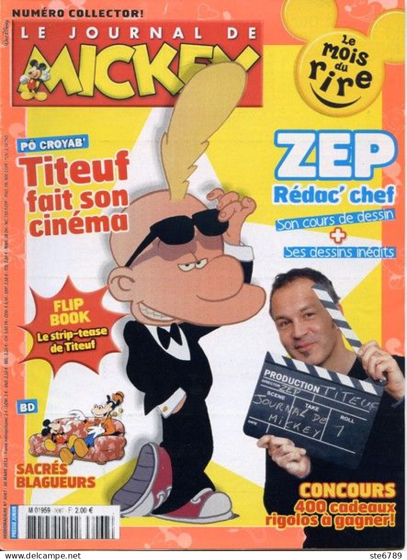 LE JOURNAL DE MICKEY N° 3067  TBE - Journal De Mickey