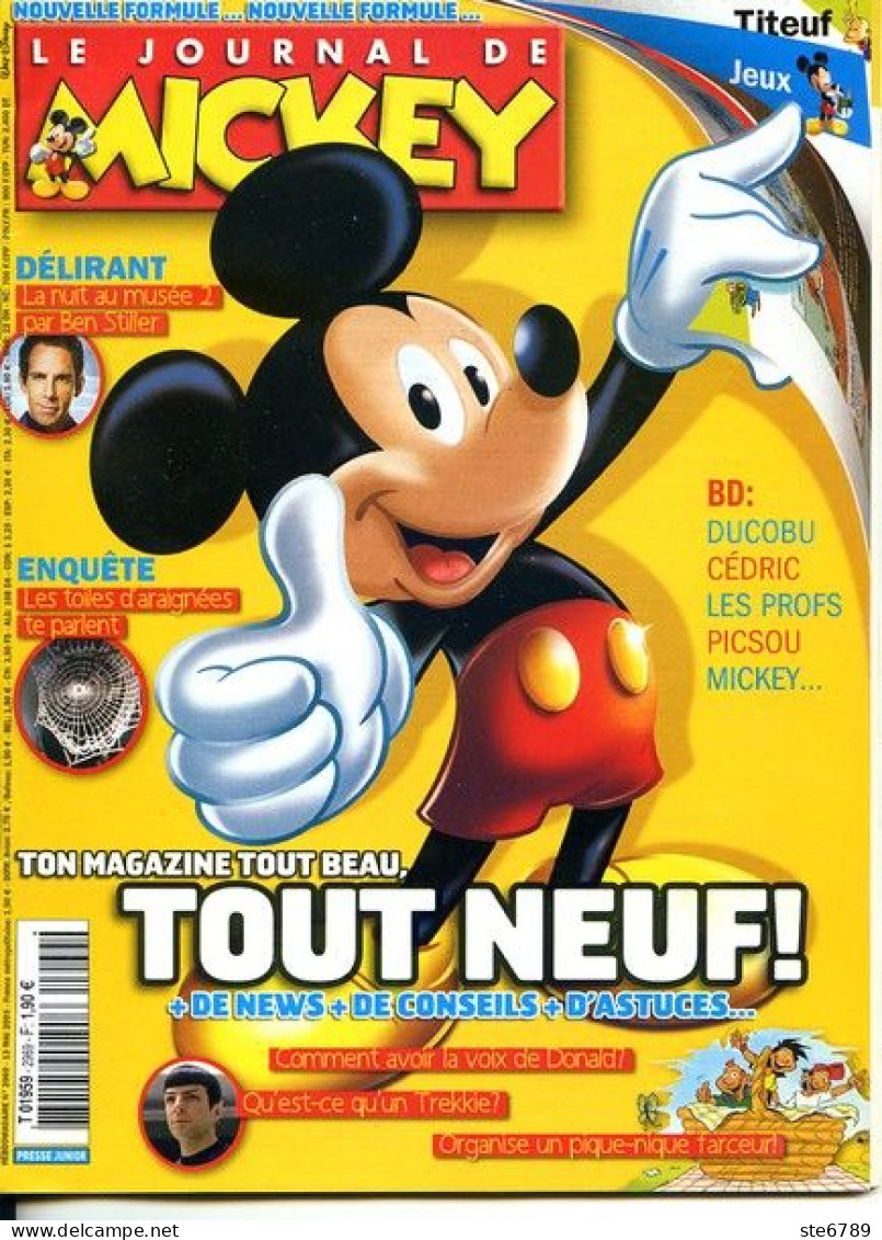 LE JOURNAL DE MICKEY N° 2969  TBE - Journal De Mickey