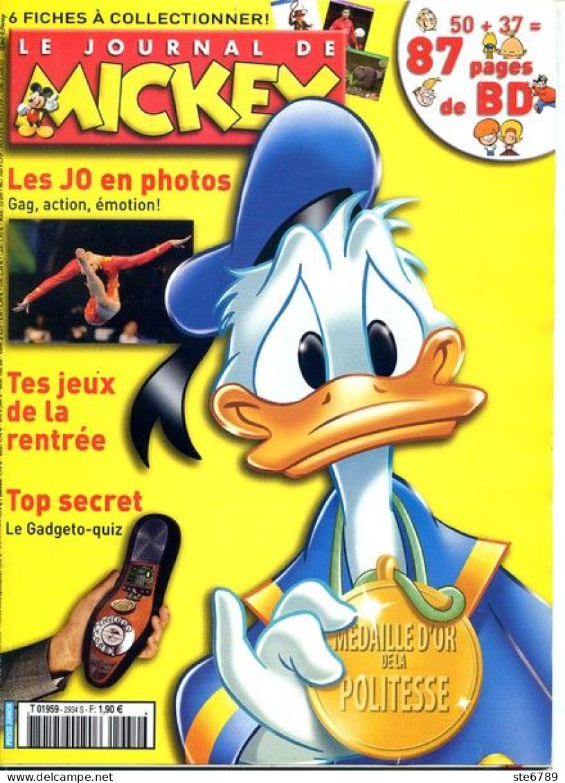 LE JOURNAL DE MICKEY N° 2934 S  TBE - Journal De Mickey