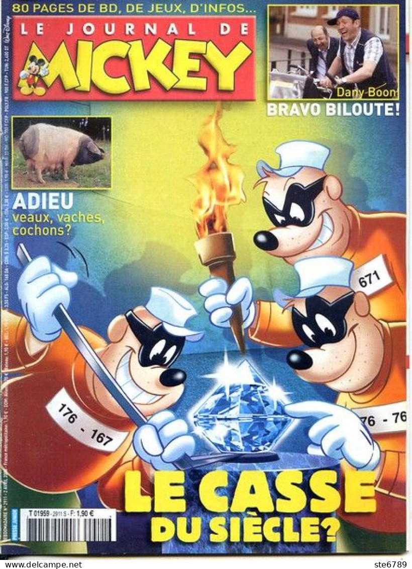 LE JOURNAL DE MICKEY N° 2911 S  TBE - Journal De Mickey