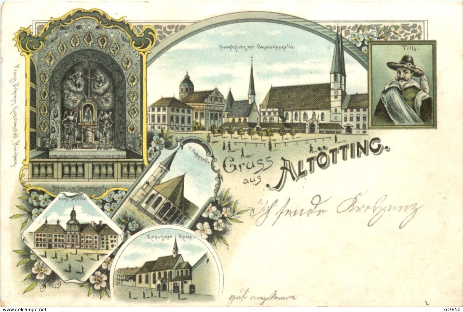 Gruss Aus Altötting - Litho - Altötting