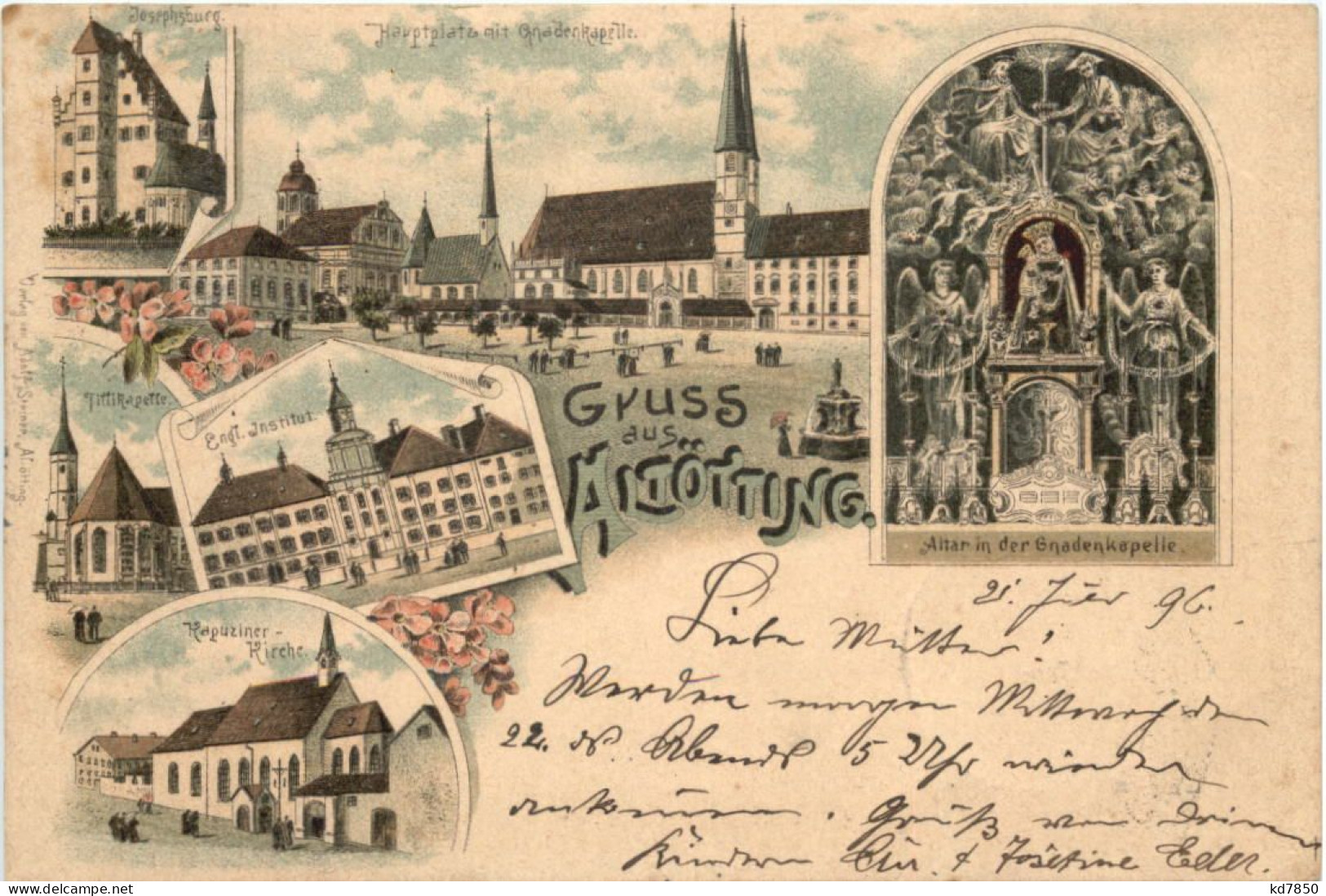 Gruss Aus Altötting - Litho - Altoetting