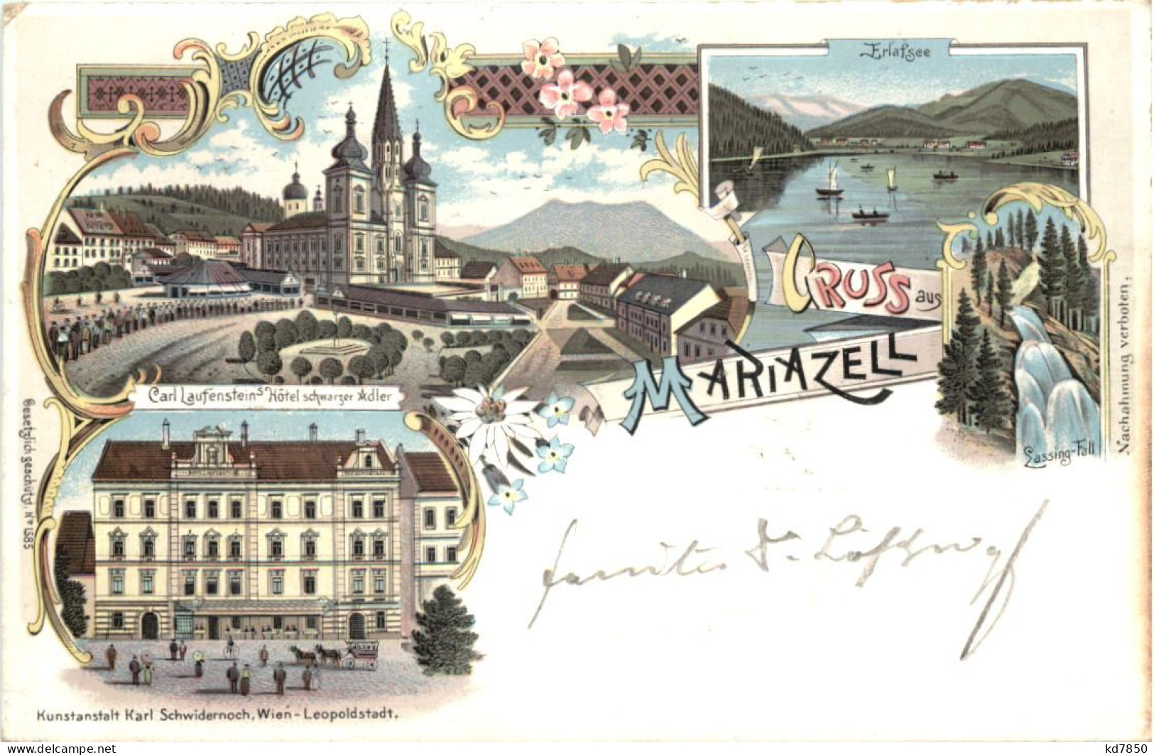 Gruss Aus Mariazell - Litho - Mariazell