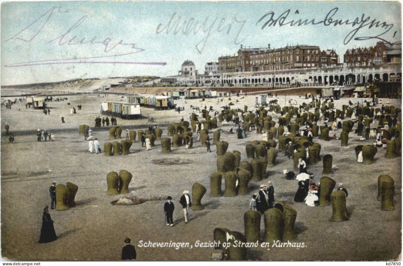 Scheveningen - Gezicht Op Strand En Kurhaus - Scheveningen