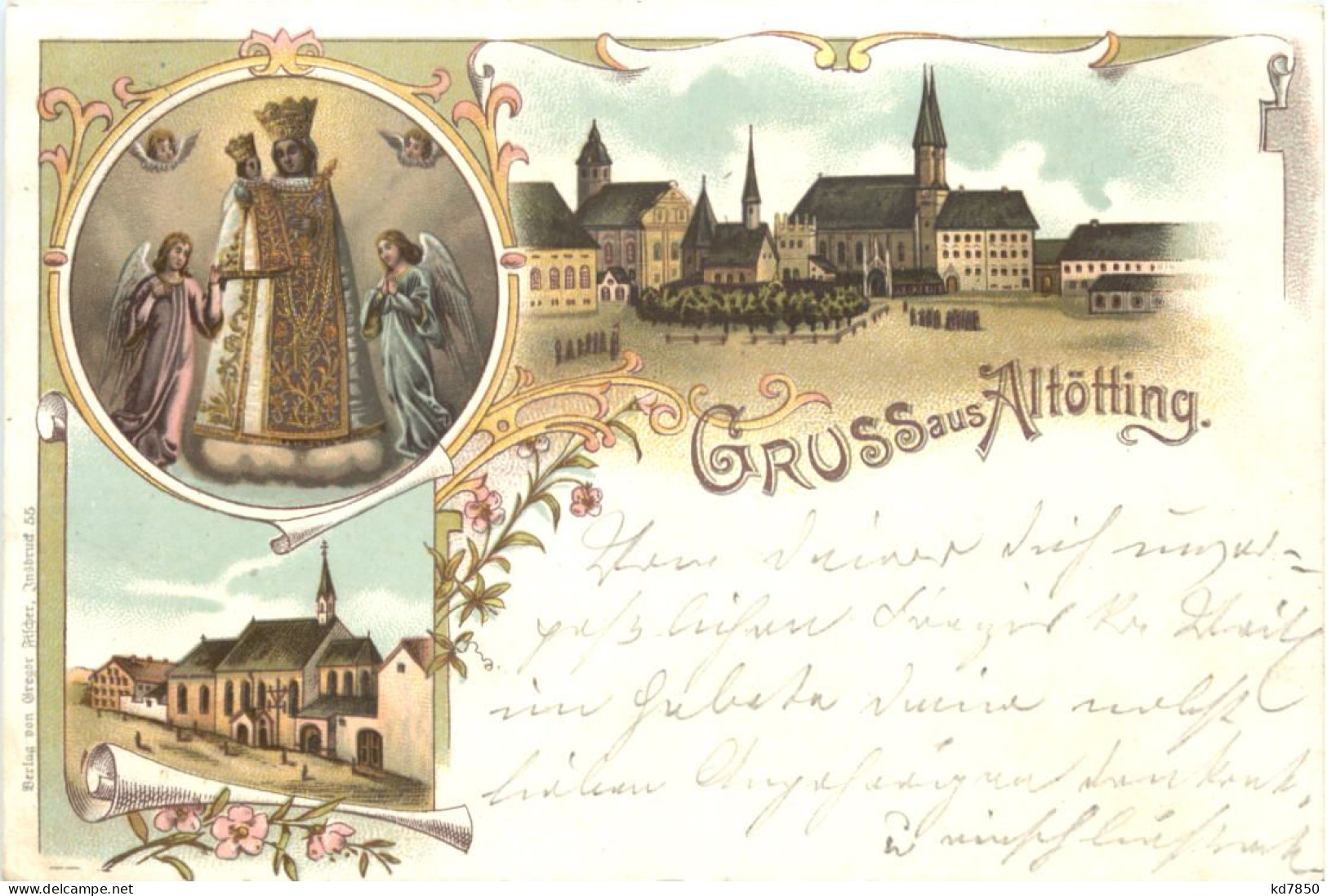 Gruss Aus Altötting - Litho - Altötting