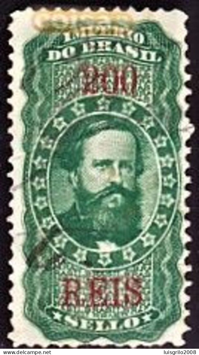 Revenue/ Fiscal, Brasil 1890 - Imposto De Sello. Império Do Brazil, 200 Reis - Servizio