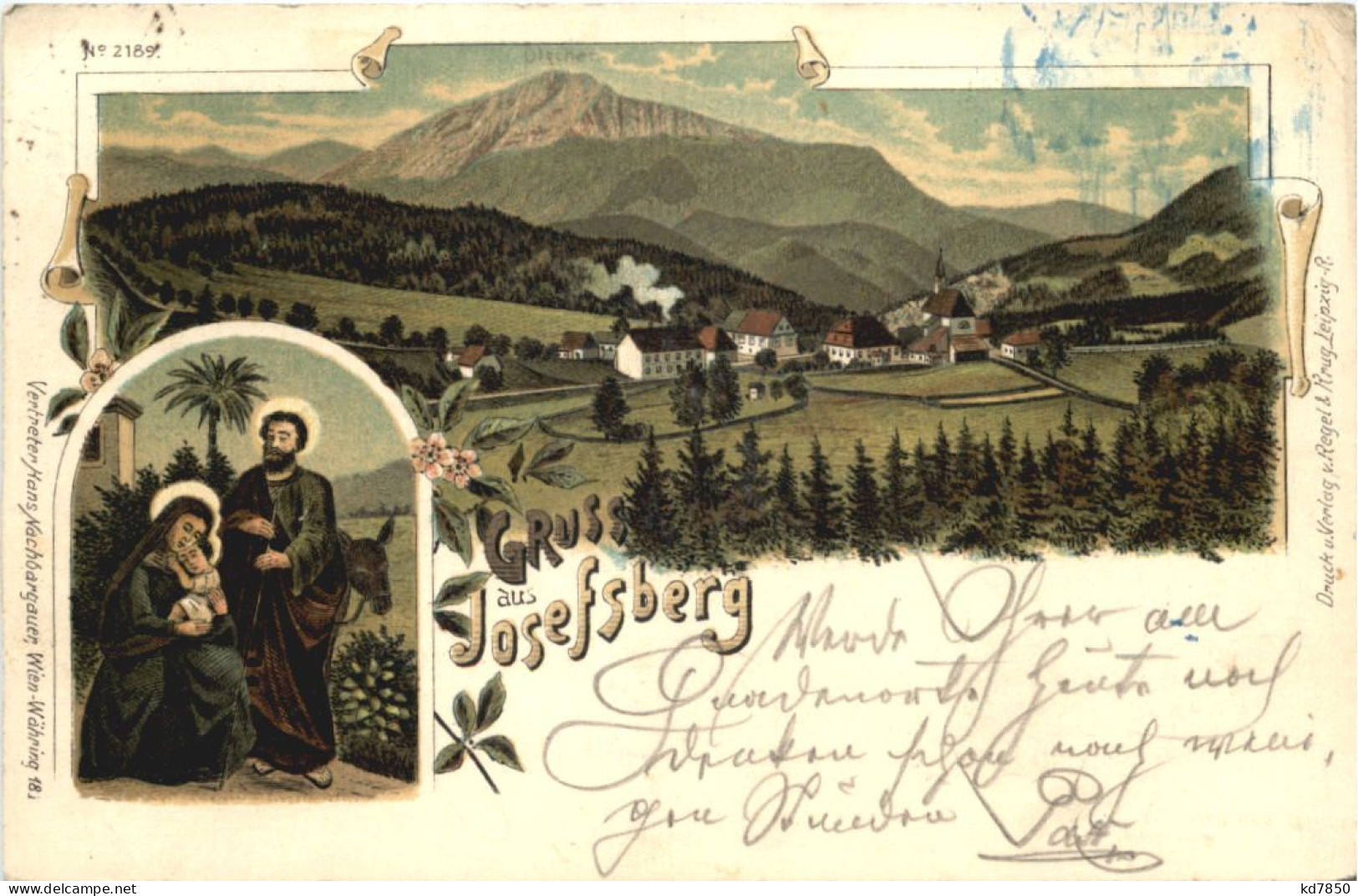 Gruss Aus Josefsberg - Litho - Lilienfeld