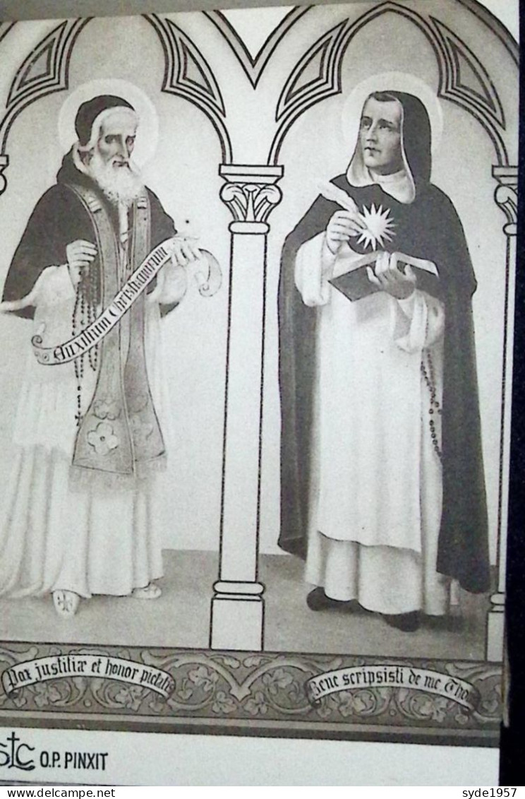 Incourt couvent des Dominicaines de Béthanie à Sart-Risbart -carnet 10 vues: le cloître, les saints de l'ordre