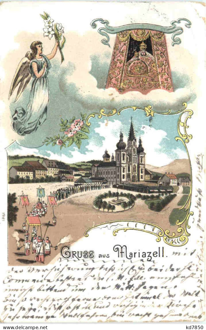 Gruss Aus Mariazell - Litho - Mariazell