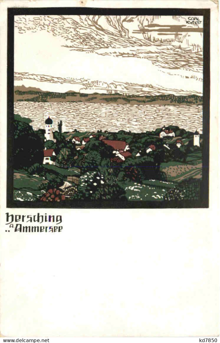 Hersching Am Ammersee - Litho - Herrsching