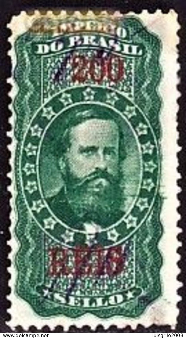 Revenue/ Fiscal, Brasil 1890 - Imposto De Sello. Império Do Brazil, 200 Reis - Dienstmarken