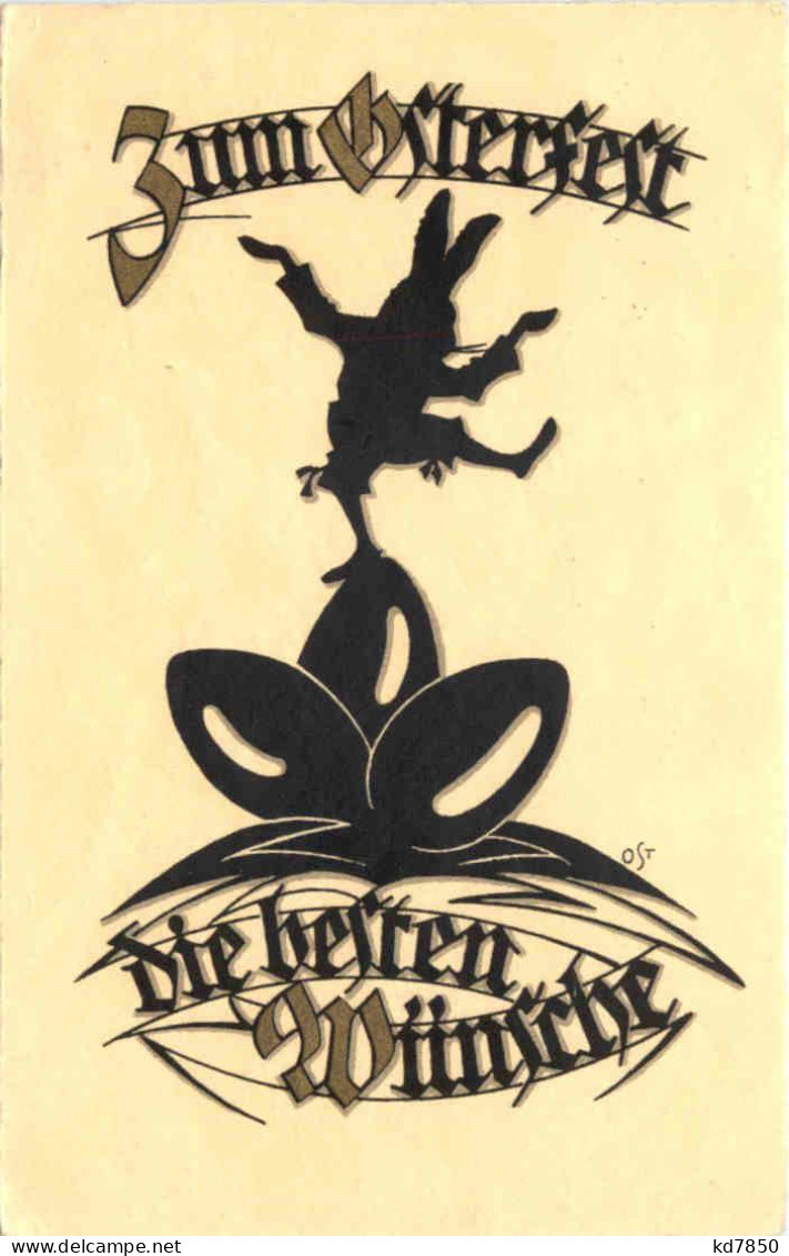 Scherenschnitt - Ostern - Scherenschnitt - Silhouette