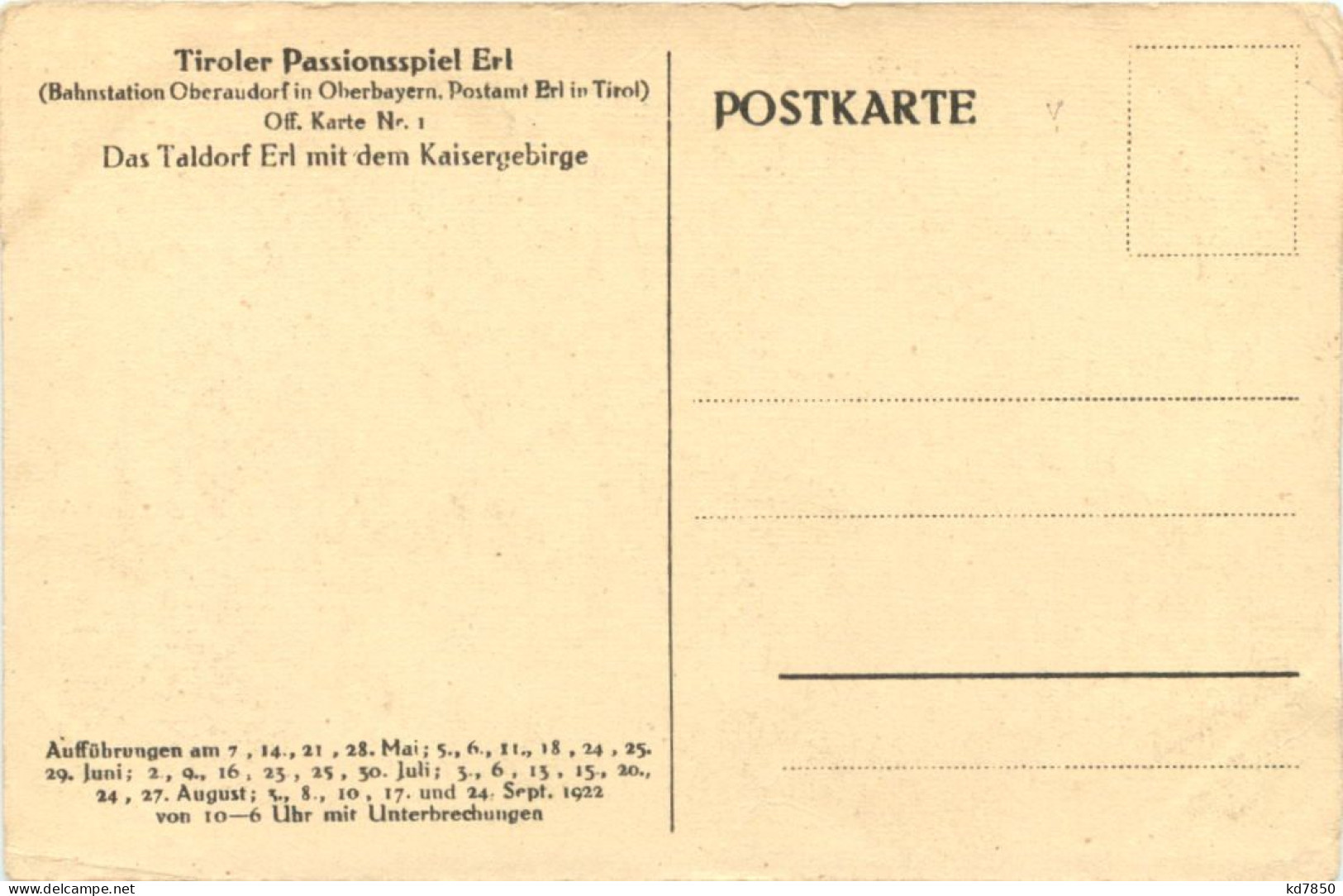 Erl - Passionsspiel 1912 - Kufstein