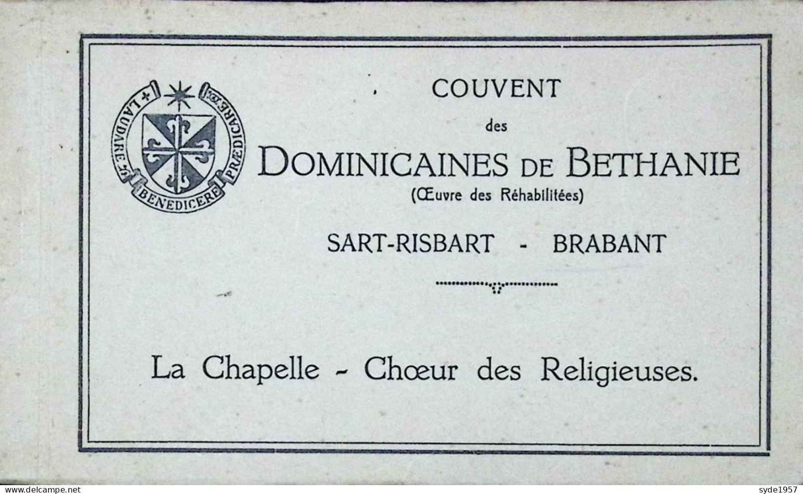 Incourt Couvent Des Dominicaines De Béthanie à Sart-Risbart -carnet 8 Vues: La Chapelle , Le Cœur Des Religieuses - Incourt