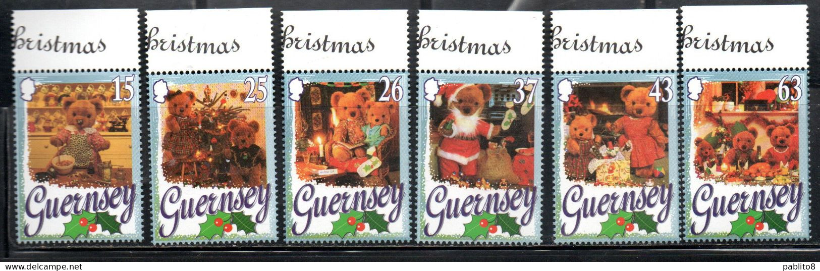 GUERNSEY GUERNESEY 1997 CHRISTMAS NATALE NOEL WEIHNACHTEN NAVIDAD NATAL COMPLETE SET SERIE COMPLETA MNH - Guernsey