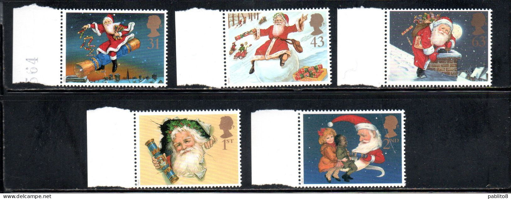 GREAT BRITAIN GRAN BRETAGNA 1997 CHRISTMAS NATALE NOEL WEIHNCHTEN NAVIDAD COMPLETE SET SERIE COMPLETA MNH - Neufs