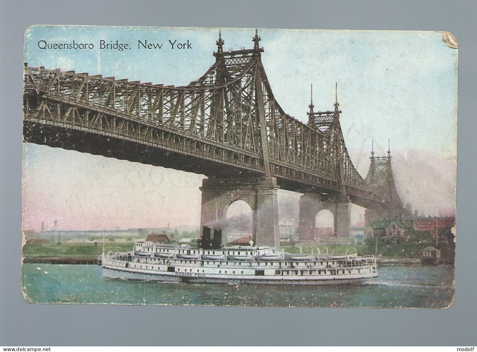 CPA - Etats-Unis - New-York - Queensboro Bridge - Circulée - Brücken Und Tunnel