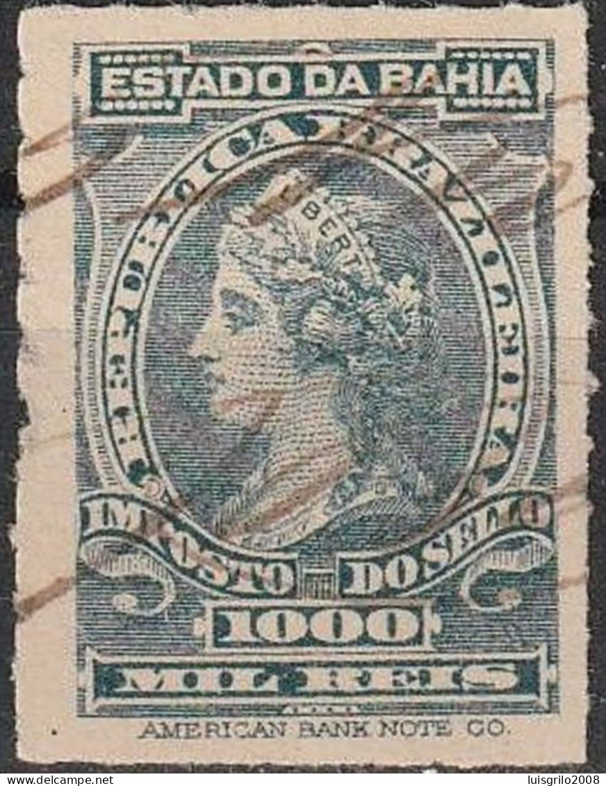 Revenue/ Fiscal, Brasil - Imposto Do Sello. Estado Da Bahia, 1000 Reis - Postage Due